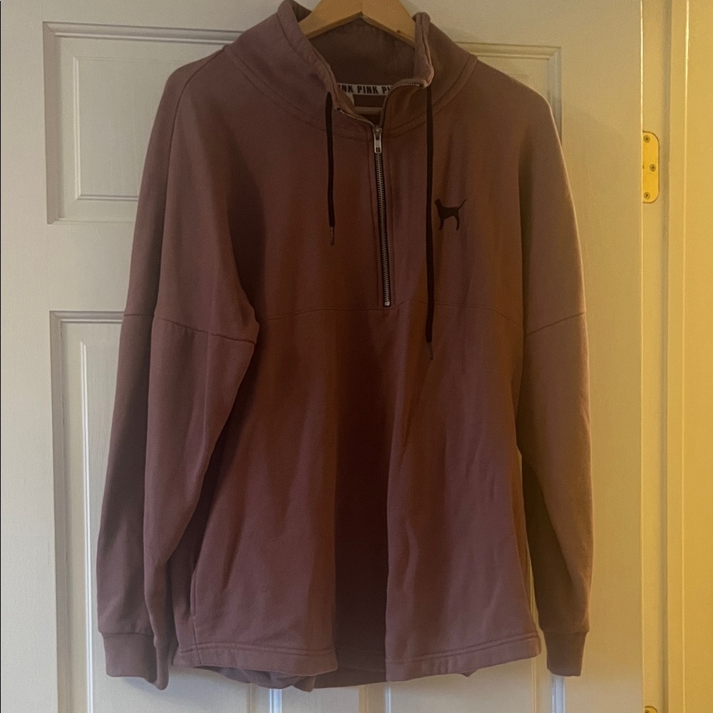 PINK Victoria's Secret Men's Zip-Up Sweater - Brown